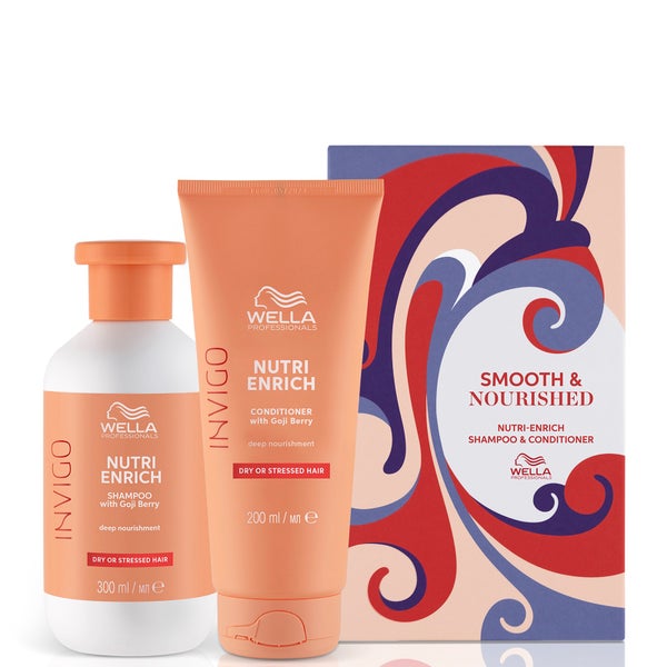 Wella Professionals Care Invigo Nutri-Enrich Smooth and Nourished Hair Gift Set (Worth £33.00)