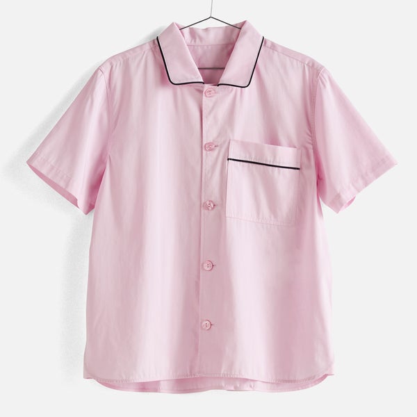 HAY Outline Pyjama Short Sleeve Shirt - Soft Pink