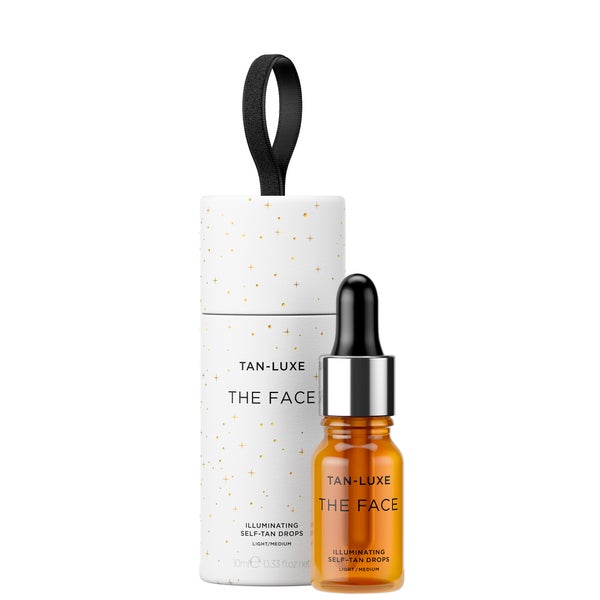 Gotas autobronceadoras The Face de Tan-Luxe (tono claro/medio) en bola de navidad 2023 10 ml