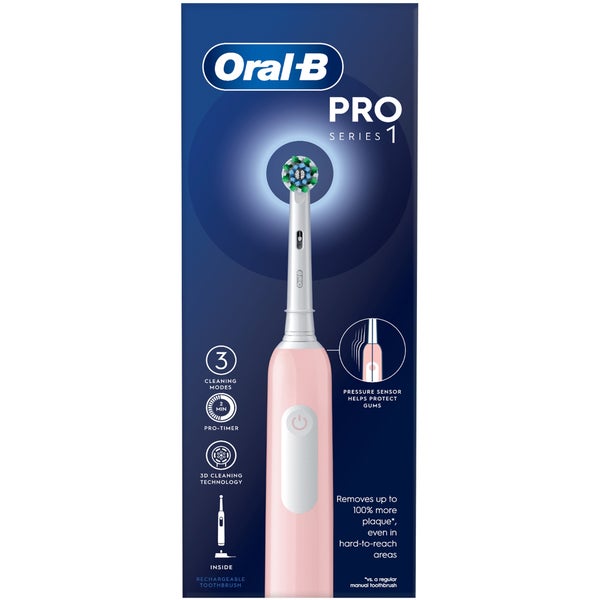 Oral B Pro Series 1 Cross Action Pink Electric Rechargeable Toothbrush