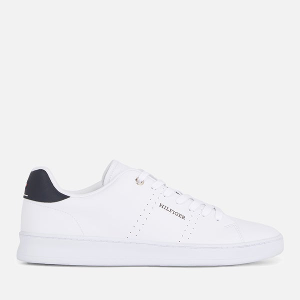 Tommy Hilfiger Men's Court Leather-Blend Cupsole Trainers