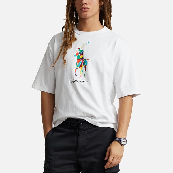 Polo Ralph Lauren Relaxed-Fit Jersey-T-Shirt mit Big Pony - White