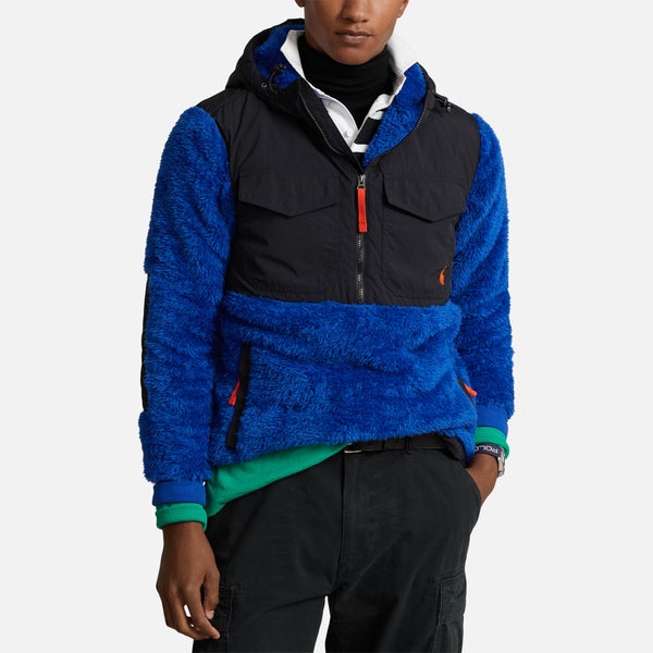 Polo Ralph Lauren Fleece and Nylon Half-Zip Jacket