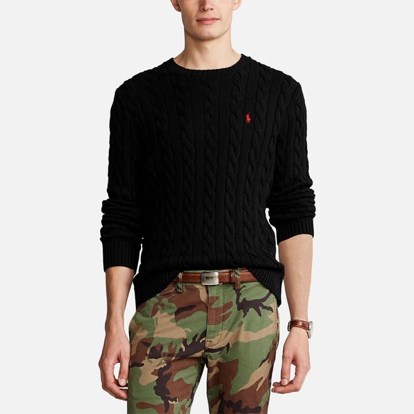 Polo Ralph Lauren Men's Roving Cotton Driver Jumper - Polo Black