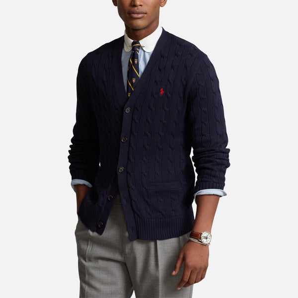 Polo Ralph Lauren Roving Cable-Knit Cotton Cardigan