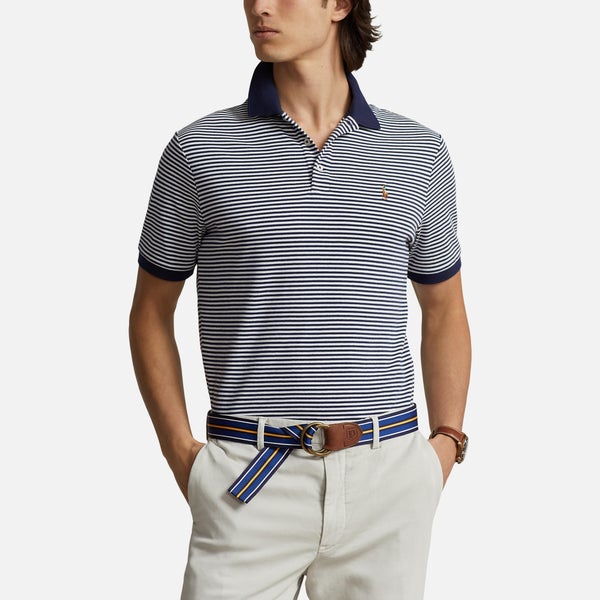 Polo Ralph Lauren Men's Yarn Dyed Custom Slim Fit Polo Shirt - Refined Navy