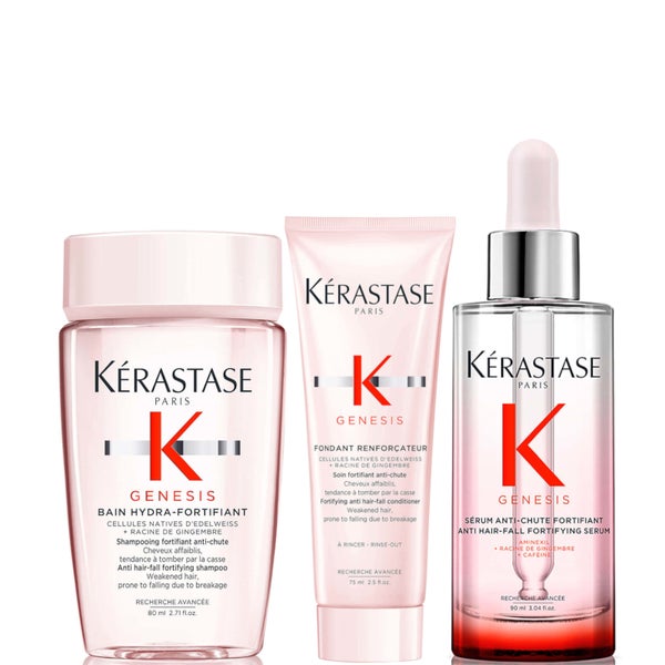 Kérastase Genesis Anti Hair-Fall Fortifying Serum 90ml with Travel Size Duo (Worth £67.79)