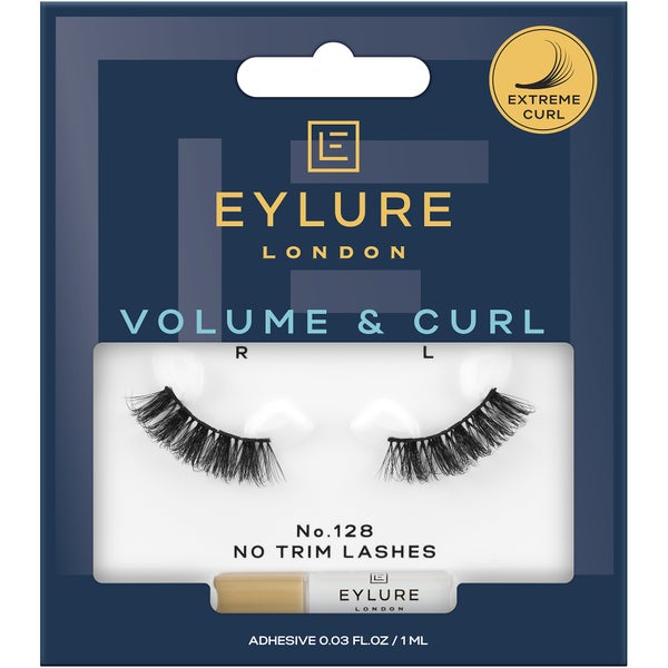 Eylure 3/4 Length False Lashes - Volume & Curl No. 128