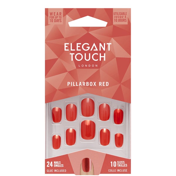 Elegant Touch False Nails - Pillarbox Red