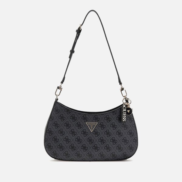 Guess Noelle Monogram Coated-Canvas Shoulder Bag