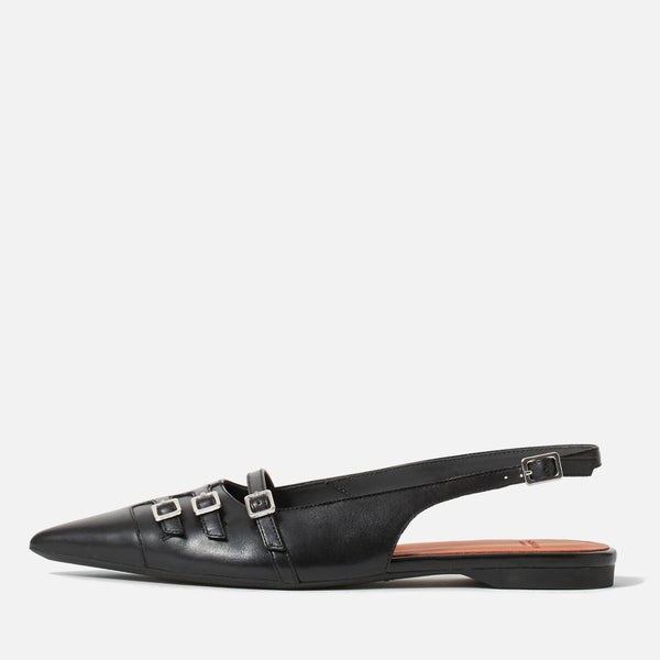 Vagabond Women's Hermine Buckled Leather Pointed-Toe Flats