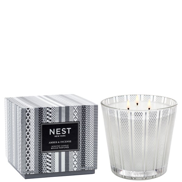 NEST New York Amber and Incense 3 Wick Candle 21.2 oz