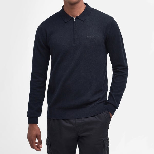 Barbour International Binder Cotton and Wool-Blend Polo Shirt 