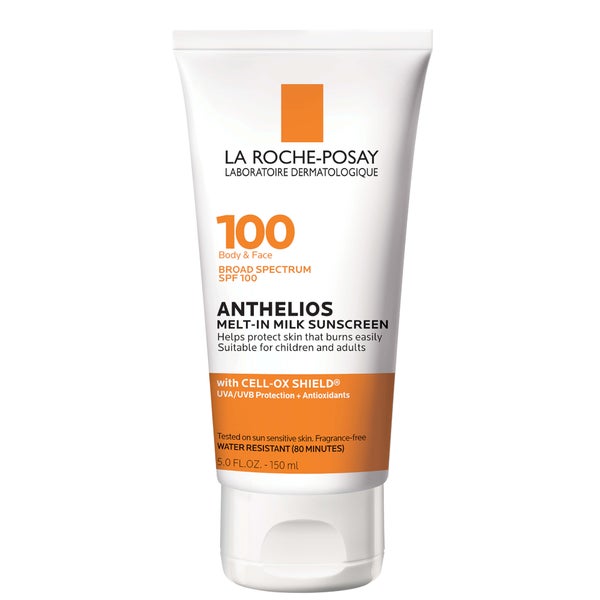 La Roche-Posay Anthelios Melt-in Milk Body Face Sunscreen Lotion Broad Spectrum SPF 100 (Various Sizes)