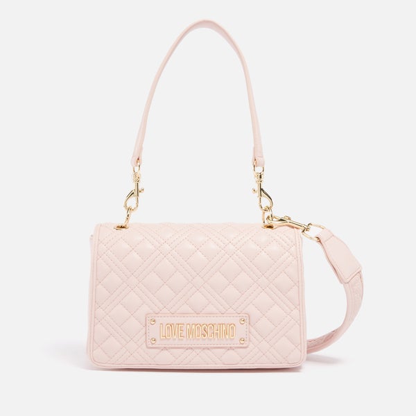 Love Moschino Borsa Quilted Faux Leather Bag