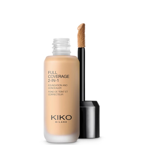 KIKO Milano Full Coverage 2-in-1 Foundation and Concealer 25ml (Various Shades)