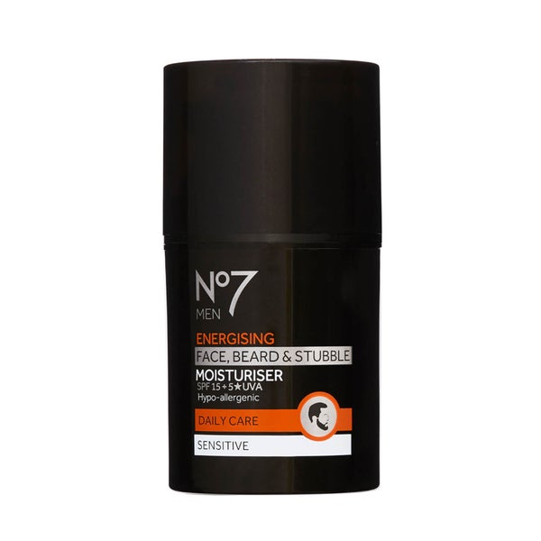 Men Energising Face, Beard & Stubble Moisturiser SPF15 50ml