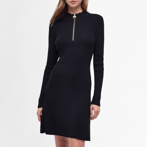 Barbour International Solar Ribbed-Knit Dress