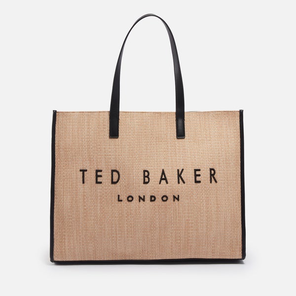 Ted Baker Women's Pallmer Raffia Large Icon Bag - Natural