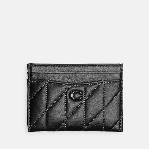 Coach Women's Quilted Pillow Leather Essential Card Case - Black