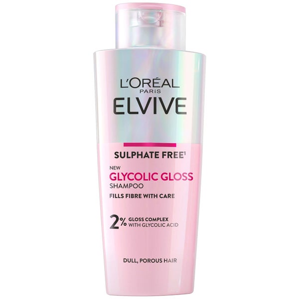 L&apos;Oréal Paris Elvive Glycolic Gloss Sulphate Free Shampoo for Dull Hair 200ml