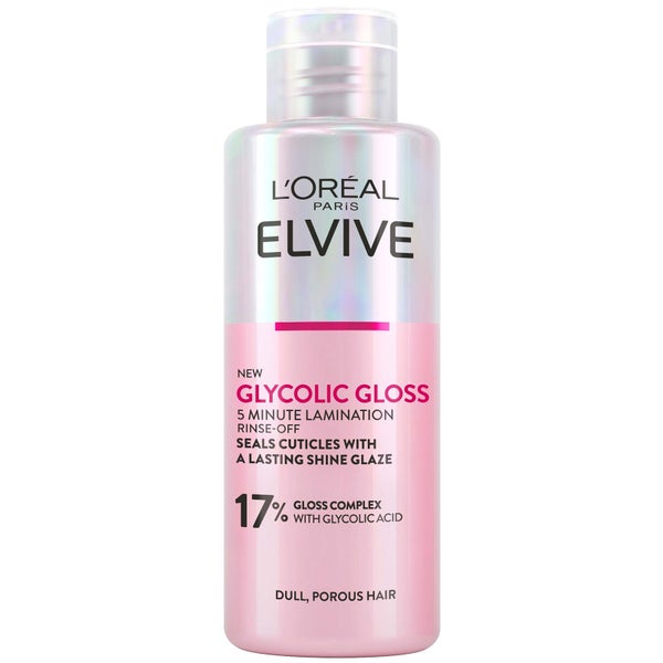 L&apos;Oréal Paris Elvive Glycolic Gloss Rinse-Off 5 minute Lamination Treatment for Dull Hair 150ml