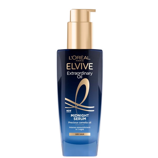 L&apos;Oréal Paris Elvive Extraordinary Oil Midnight Renourishing Hair Treatment Serum for Dry Hair 100ml