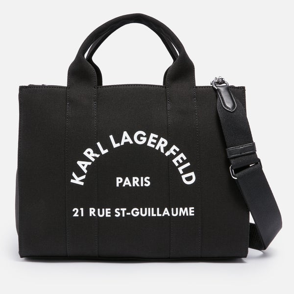 Karl Lagerfeld Rue St Guillaume Medium Cotton-Canvas Tote Bag