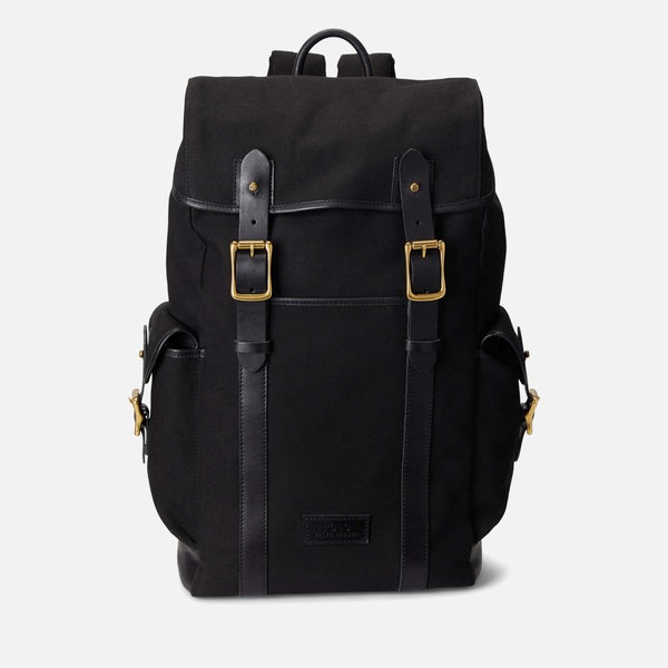 Polo Ralph Lauren Medium Canvas & Leather Flap Backpack