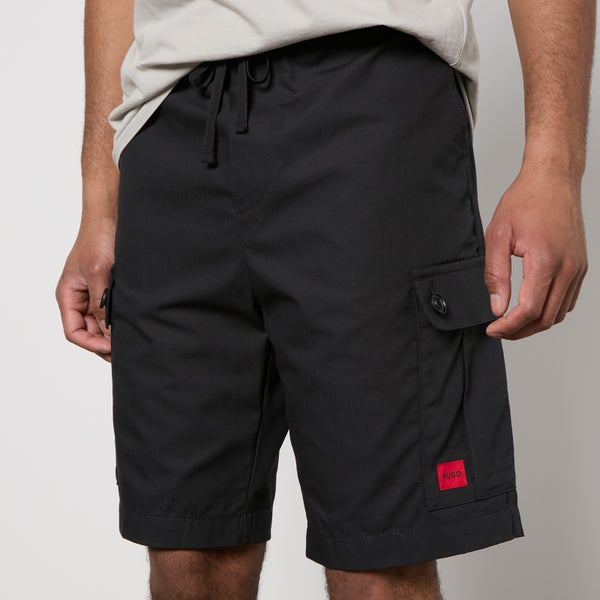 HUGO Garlio242 Casual Cotton-Shell Shorts