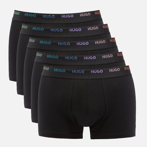 HUGO Bodywear Cotton-Blend Jersey 5-Pack Rainbow Boxer Shorts