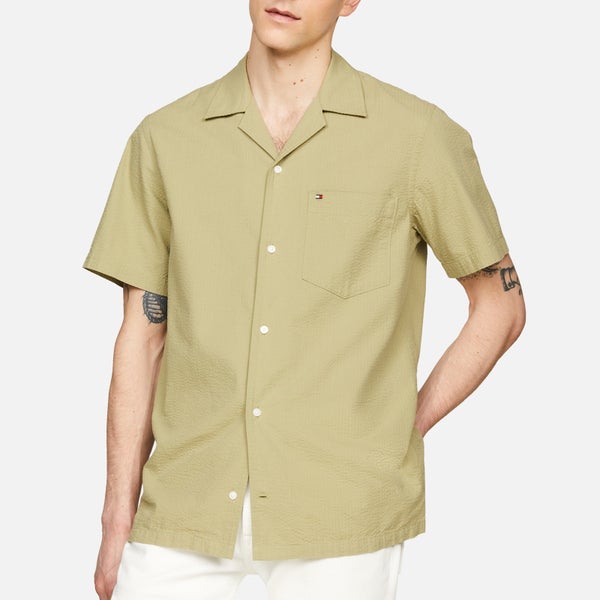 Tommy Hilfiger Solid Cotton-Seersucker Shirt