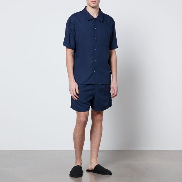 Calvin Klein Sleep Woven T-Shirt and Shorts Set