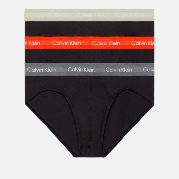 Calvin Klein 3-Pack Stretch Cotton-Blend Hip Briefs