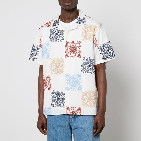 Wax London Didcot Cotton and Linen-Blend Shirt