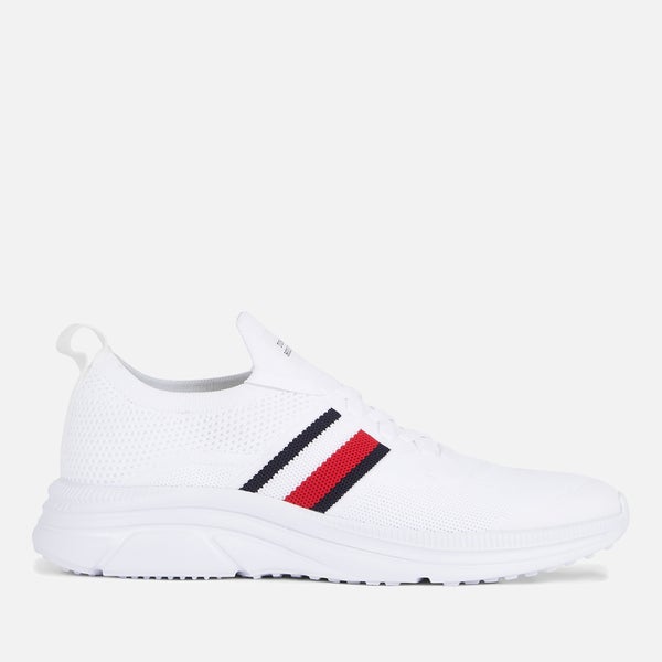 Tommy Hilfiger Men's Running-Style Leather Trainers