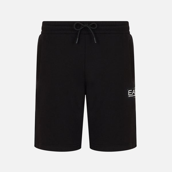 EA7 Core ID Box Logo Cotton-Blend Shorts