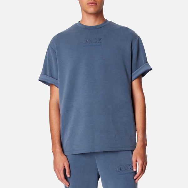 Armani Exchange Men's Scuba AX T-Shirt - Denim Blue