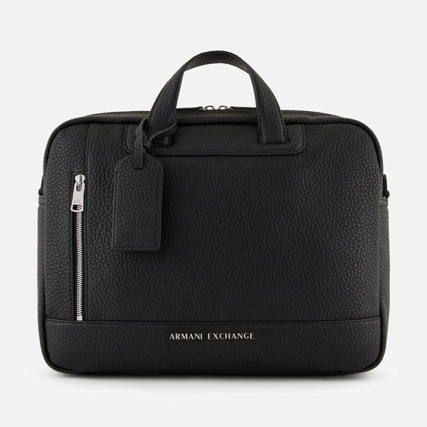 Armani Exchange Faux Leather Briefcase