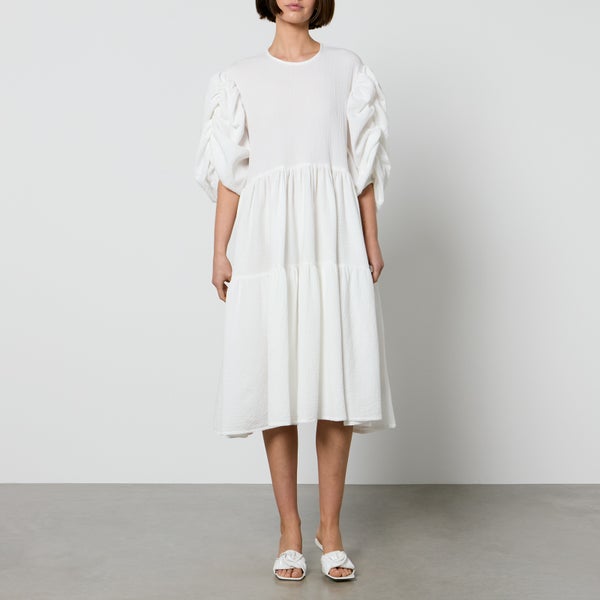 Toit Volant Ottille Garden Cloqué Midi Dress