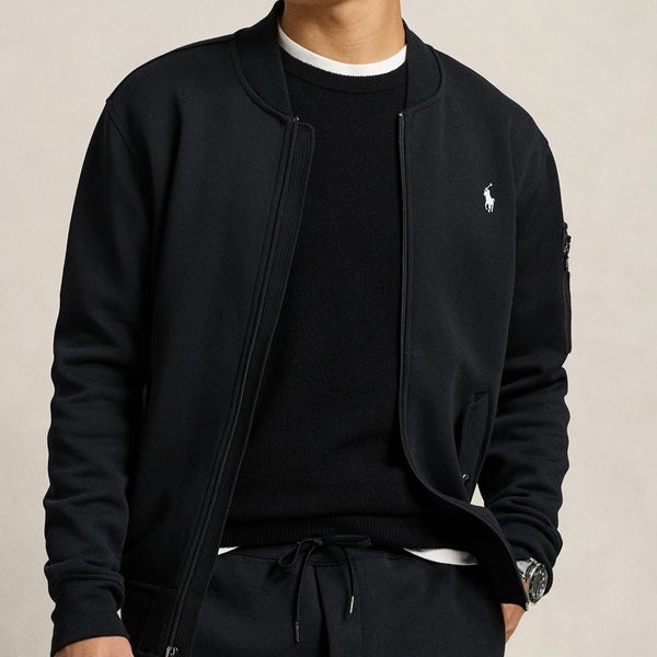 Polo Ralph Lauren Double-Knit Cotton-Blend Bomber Jacket