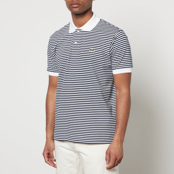 Lacoste Jacquard Stripe Cotton-Piqué Polo Shirt