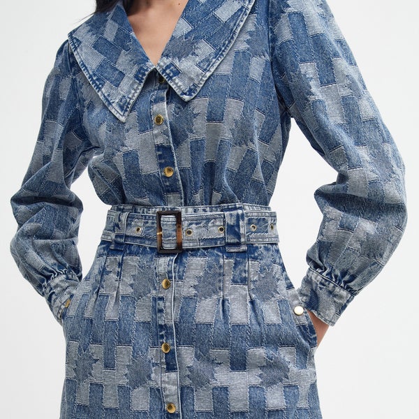 Barbour The Edit Bowhill Denim Mini Skirt