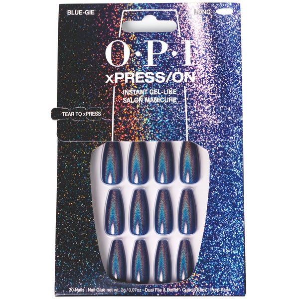 OPI xPRESS/ON - Blue-Gie Press On Nails Gel-Like Salon Manicure