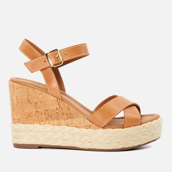 Dune London Women's Kindest Leather Wedge Sandals