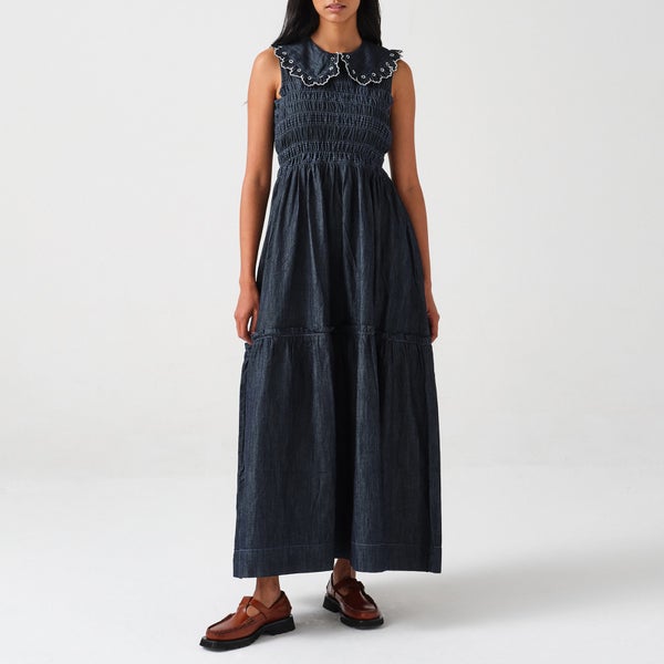 Seventy + Mochi Skye Smocked Denim Dress