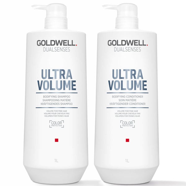 Goldwell Dualsenses Ultra Volume Bodifying Shampoo and Conditioner 1L Duo (Worth £119)