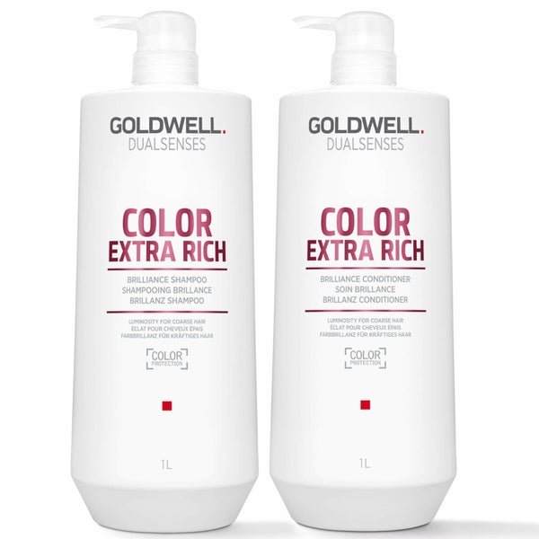 Goldwell Dualsenses Color Brilliance Extra Rich Shampoo and Conditioner 1L Duo (Worth £119)