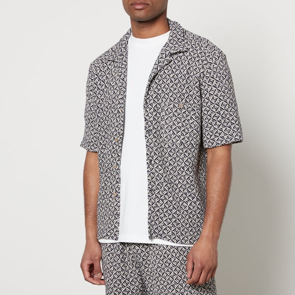 Percival Viscount Jacquard Cuban Shirt