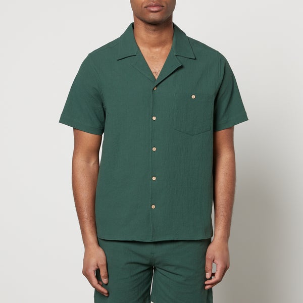 Percival Cotton-Blend Seersucker Shirt